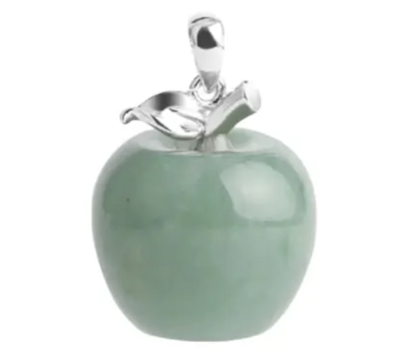 Pendentif Pomme en Aventurine verte