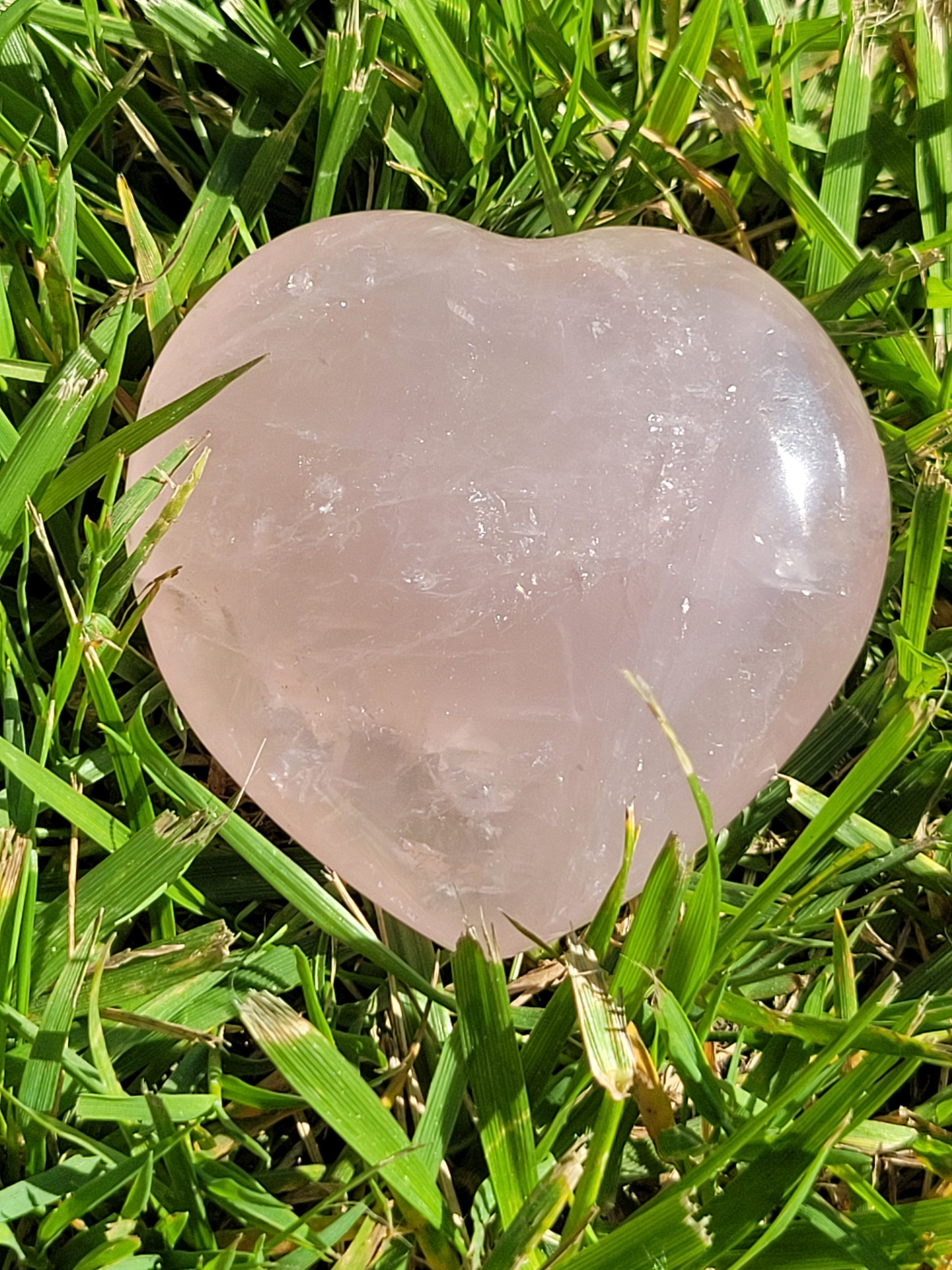 Cœur en Quartz rose de 156 g