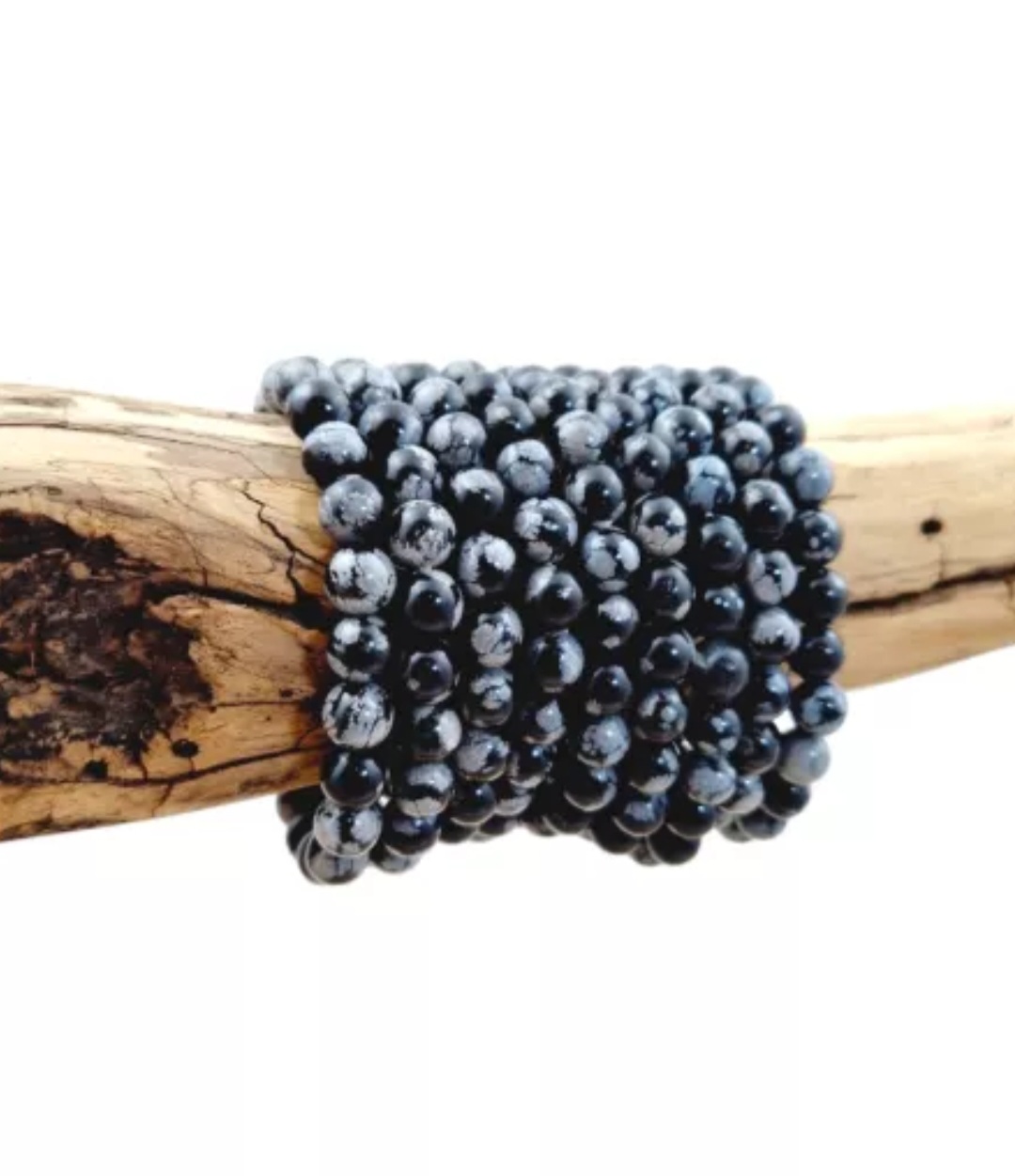 Bracelet Obsidienne Flocon de Neige