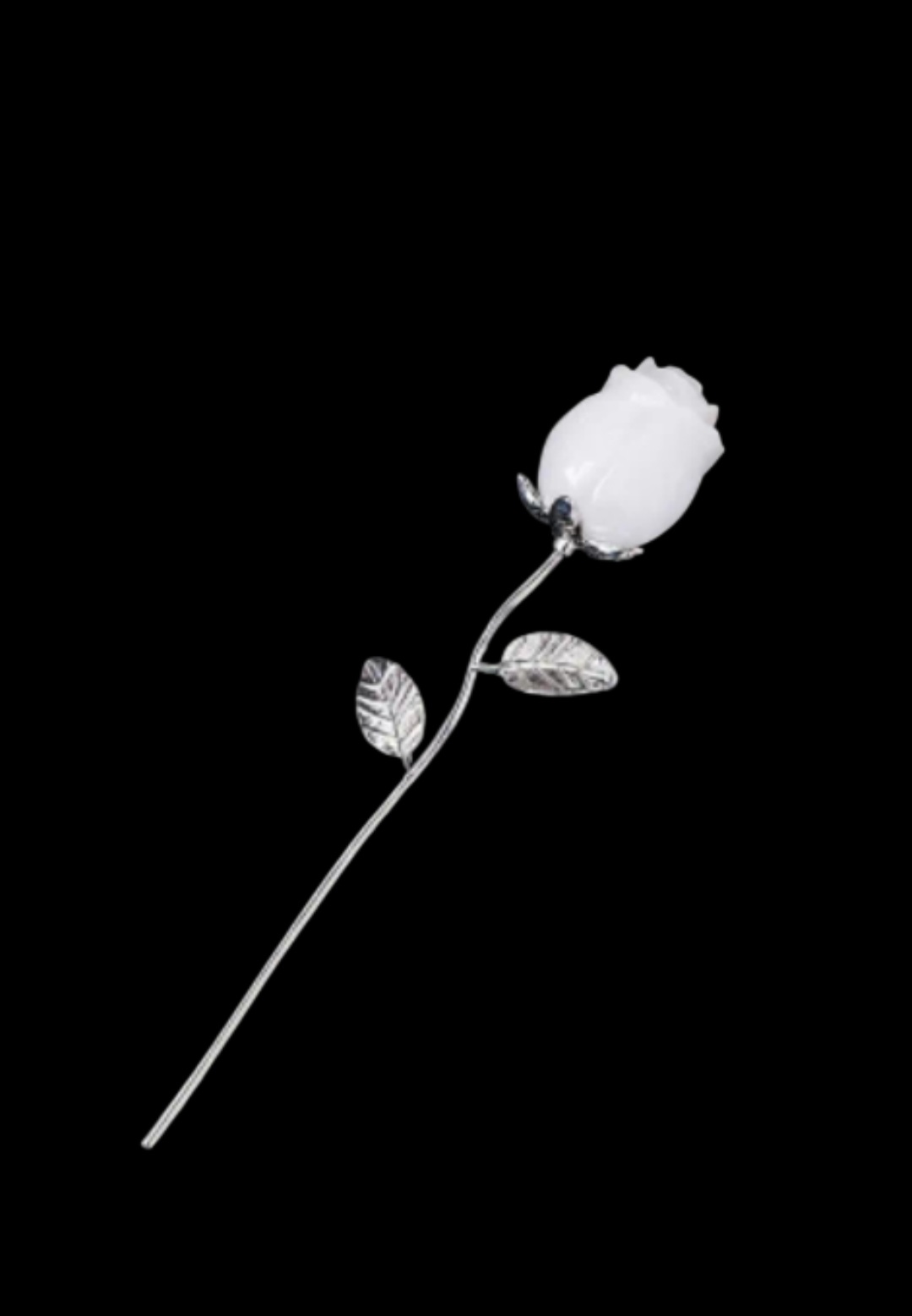 Rose en Cristal de Roche