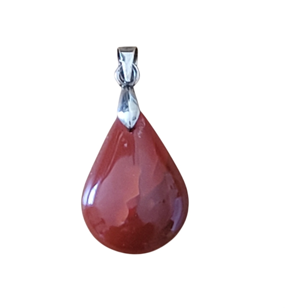 Pendentif Goutte Cornaline