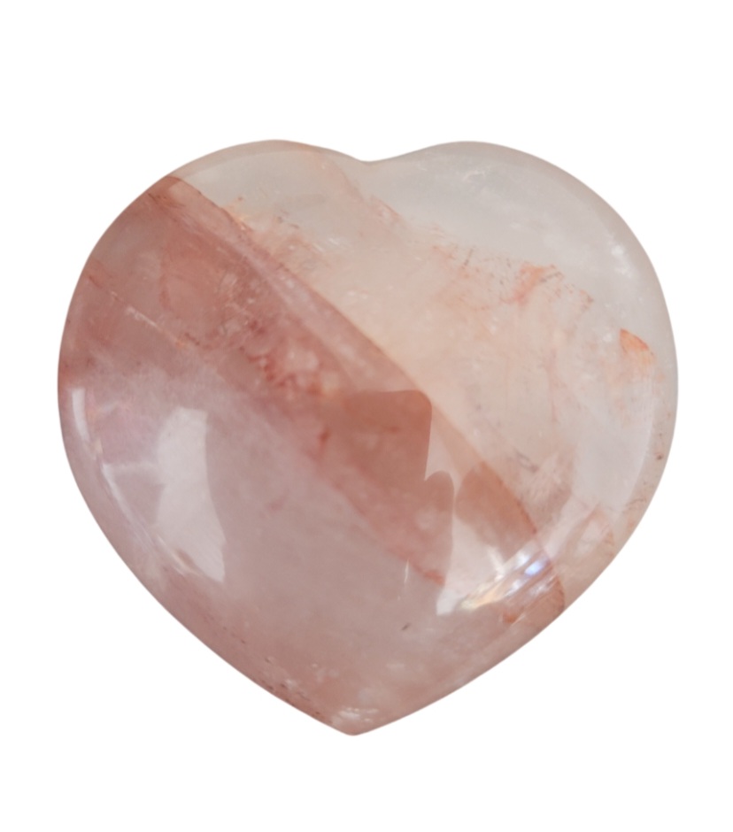 Cœur Quartz Hématoide rouge