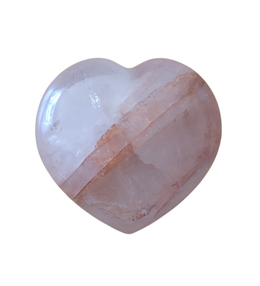 Cœur Quartz Hématoide rouge