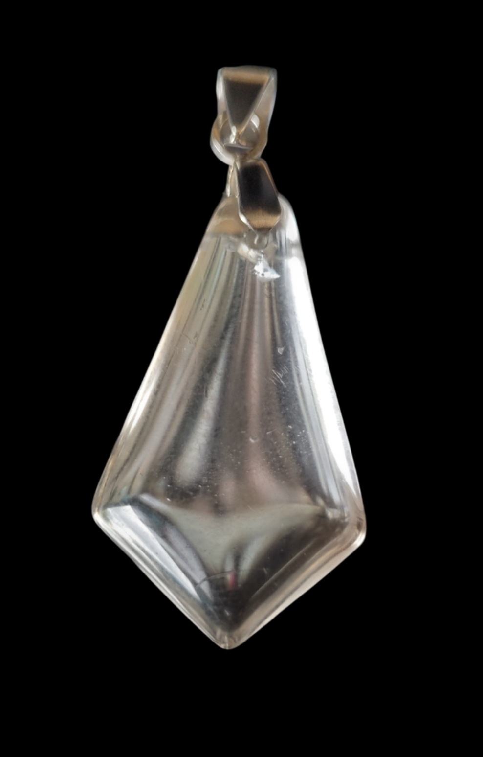 Pendentif Cristal de Roche Cerf Volant