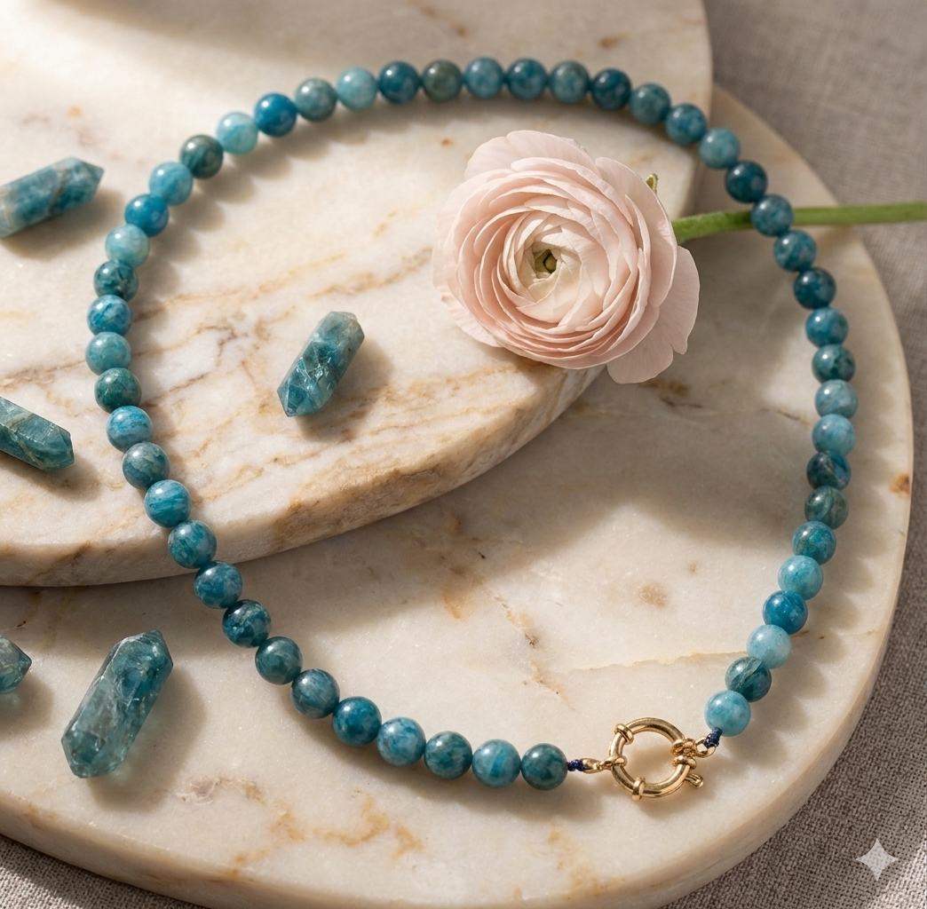 Collier en Apatite