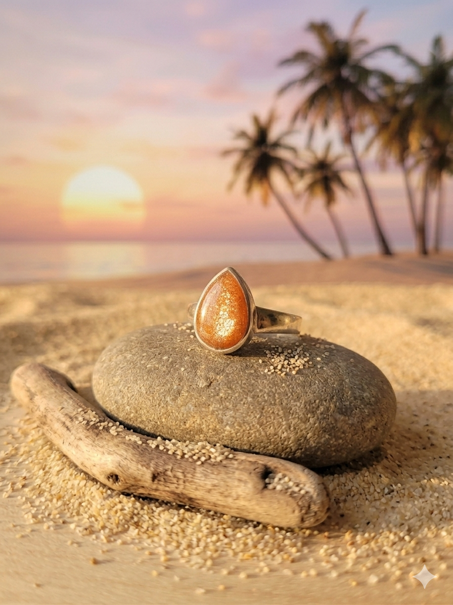 Bague Goutte Pierre de Soleil