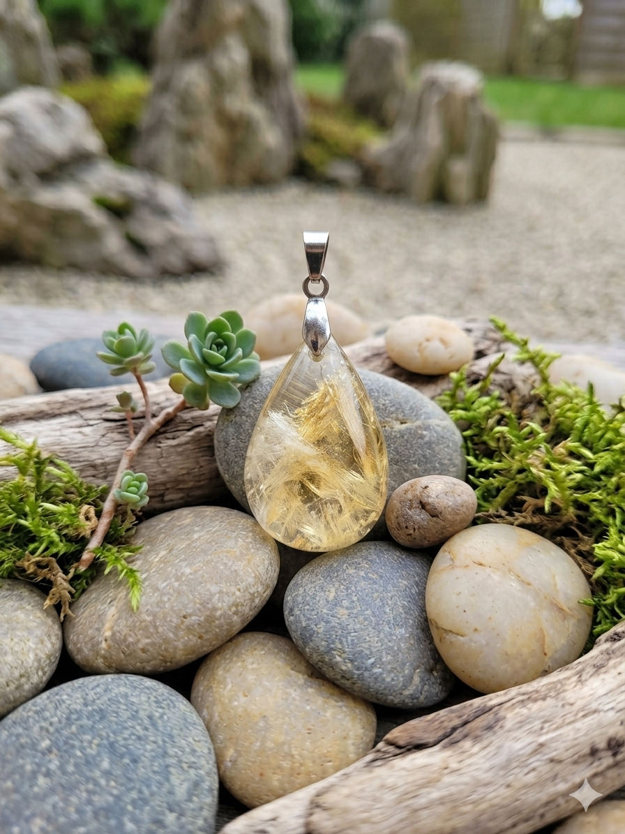 Pendentif Goutte Citrine
