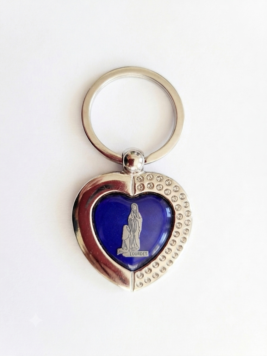 Porte clés Cœur Notre Dame de Lourdes