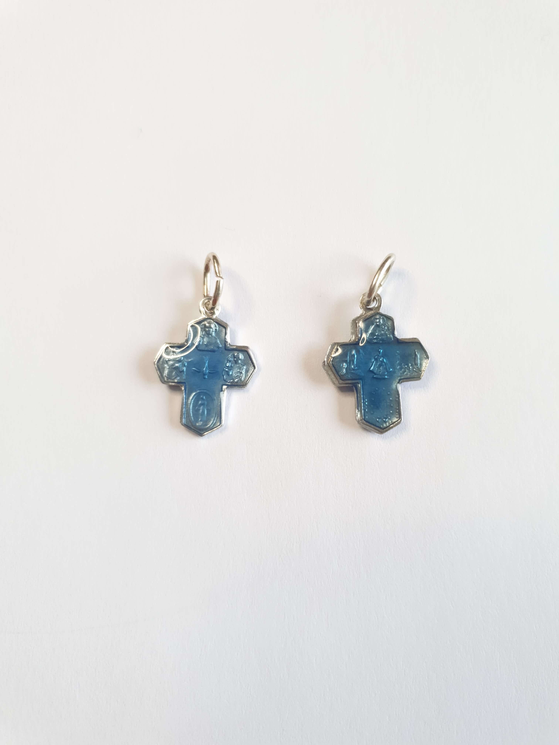Médaille Croix bleue Notre Dame de Lourdes