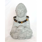 bracelet "extrême protection" en oeil de tigre, obsidienne, labradorite