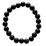 bracelet protection en obsidienne