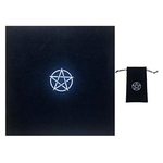 tapis velours pentacle noir