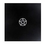 Tapis velours pentacle noir
