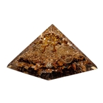 Pyramide Orgonite Œil de Tigre Arbre de Vie