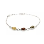Bracelet Ambre Multicolore Goutte