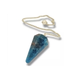 Pendule Cône facetté en Apatite