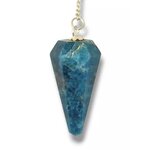 Pendule Cône facetté en Apatite