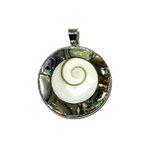 Pendentif Œil de Sainte Lucie et Abalone