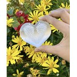 Cœur en Sélénite Ailes d'Ange