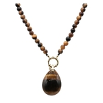 Collier Pendentif Œil de Tigre