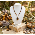 Collier Pendentif Œil de Tigre