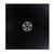 Tapis velours pentacle noir