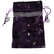 bourse à tarot Lune et étoile violet