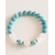 bracelet "douceur positive" en turquoise et sélénite