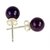 boucles d'oreille clou Améthyste