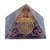 Pyramide Orgonite Améthyste Fleur de Vie