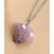 Pendentif Coeur Quartz Rose Arbre de Vie