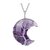 Pendentif Lune Améthyste Arbre de Vie