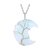 Pendentif Lune en Opalite Arbre de Vie