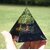 Pyramide Orgonite Arbre de Vie en Tourmaline