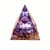 Pyramide Orgonite Améthyste et Mandala