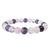 Bracelet Quartz Rose, Améthyste et Cristal de Roche