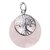 Pendentif Donuts en Quartz Rose et Arbre de Vie