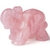 Eléphant en Quartz Rose