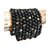 Bracelet Obsidienne Dorée