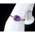 Bracelet Poire en Améthyste sur Cordon