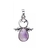 pendentif Ange en Améthyste et acier inoxydable