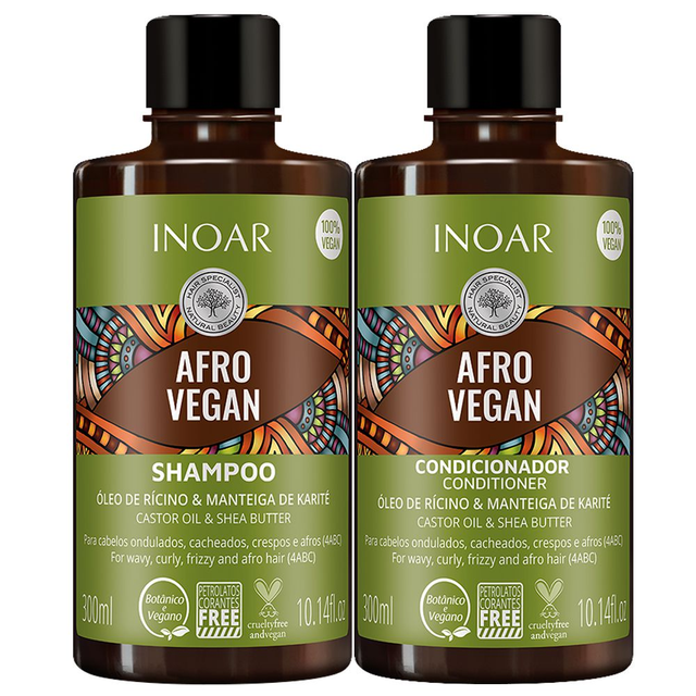 Kit entretien lissage Afro Vegan Inoar 300ml