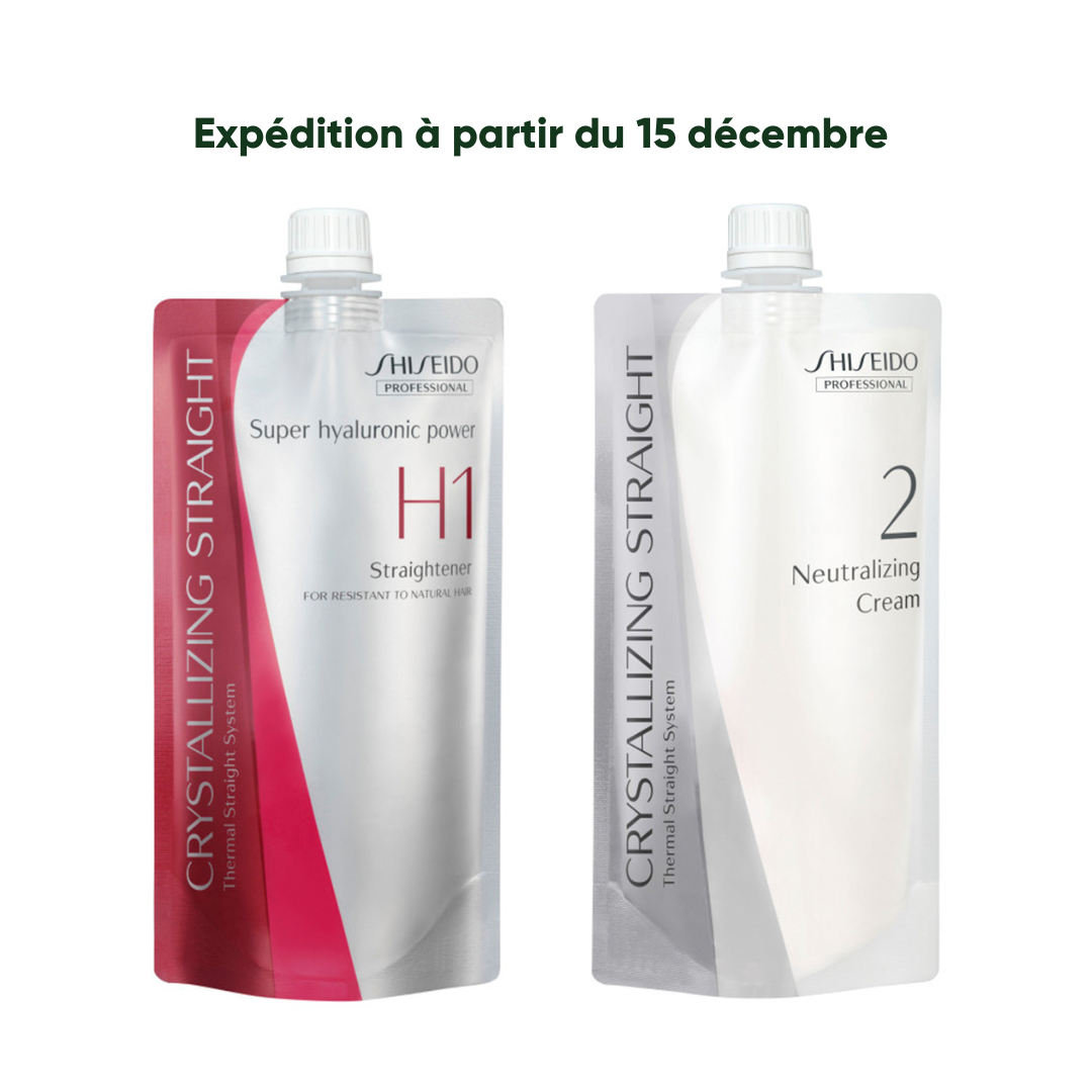 Lissage japonais Shiseido Crystallizing Straight H1+H2- Cheveux Très Résistant