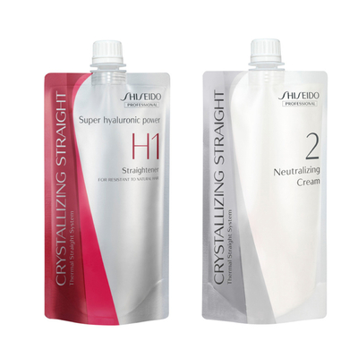 Lissage japonais Shiseido Crystallizing Straight H1+H2- Cheveux Très Résistant