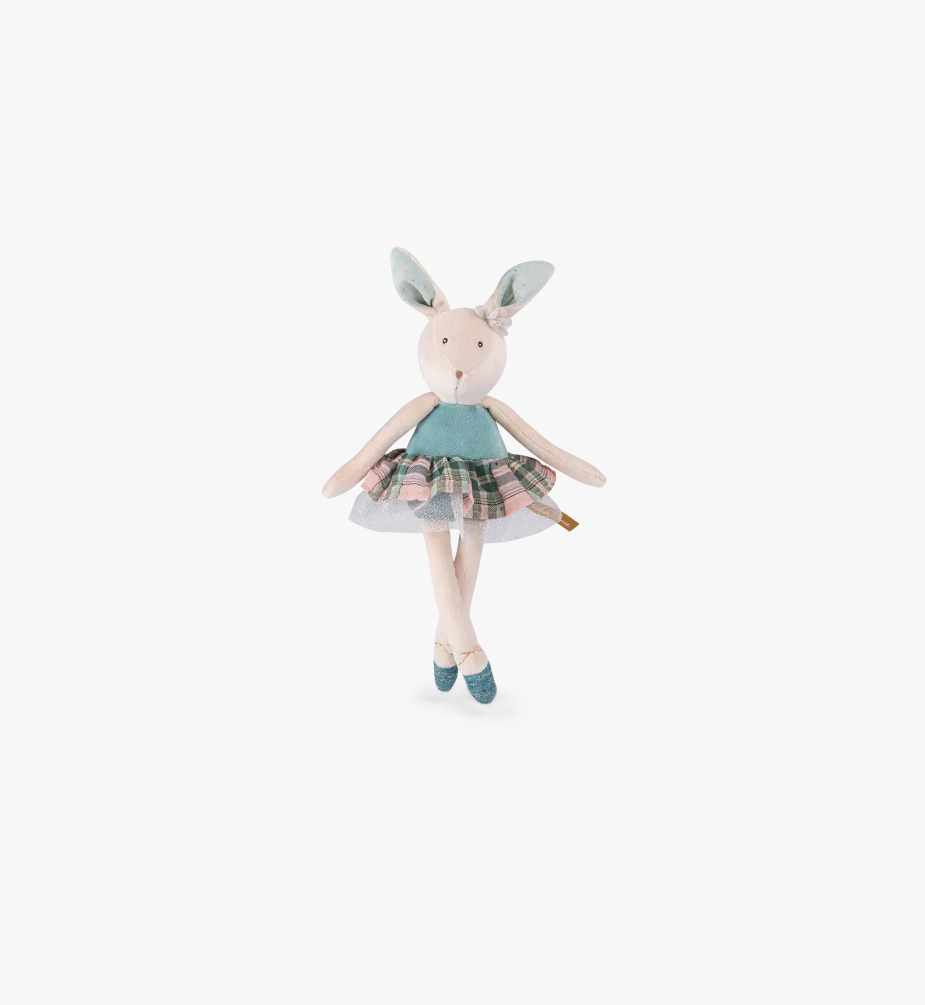 Petite peluche lapin bleu