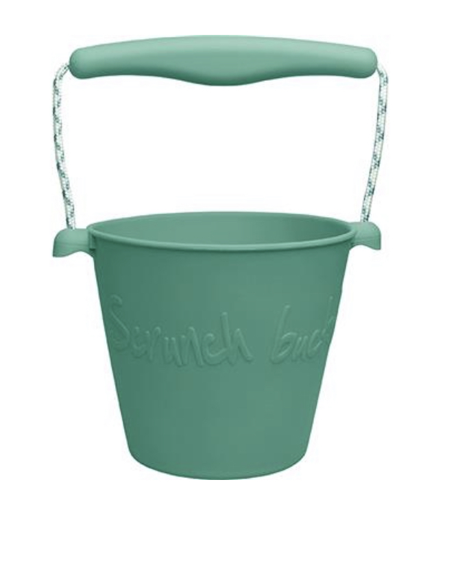 Seau de plage en silicone - vert