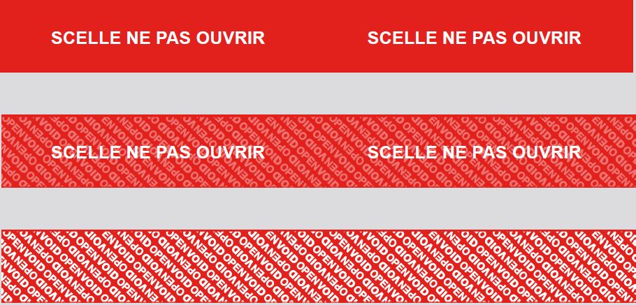 scelle adhesif de securité_void