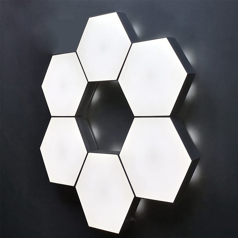 Lampe LED murale hexagonale