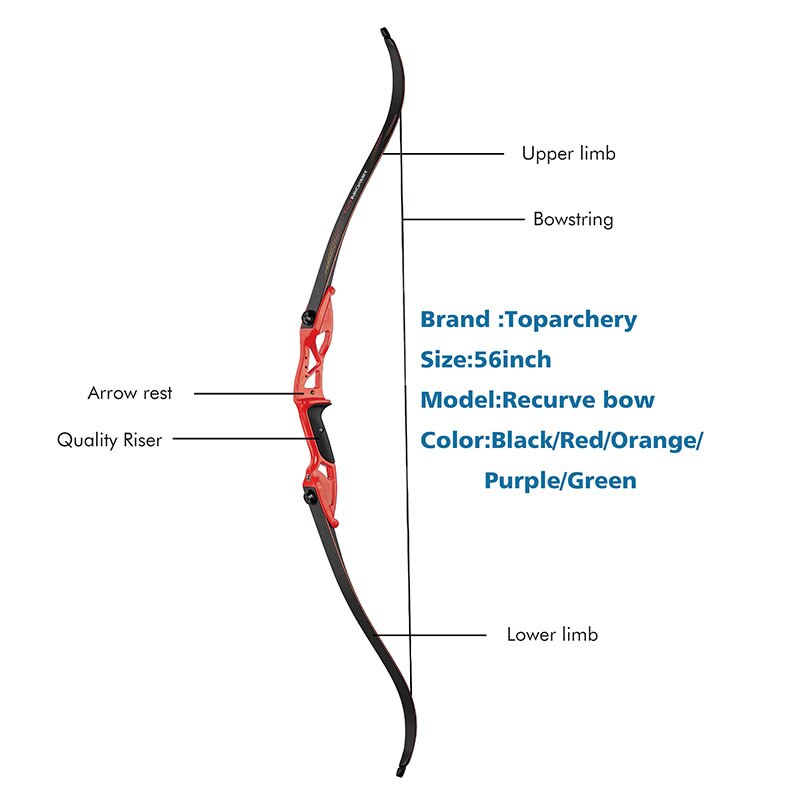 Toparchery-arc-recourb-de-56-pouces-pour-tir-l-arc-pour-la-chasse-en-m-tal