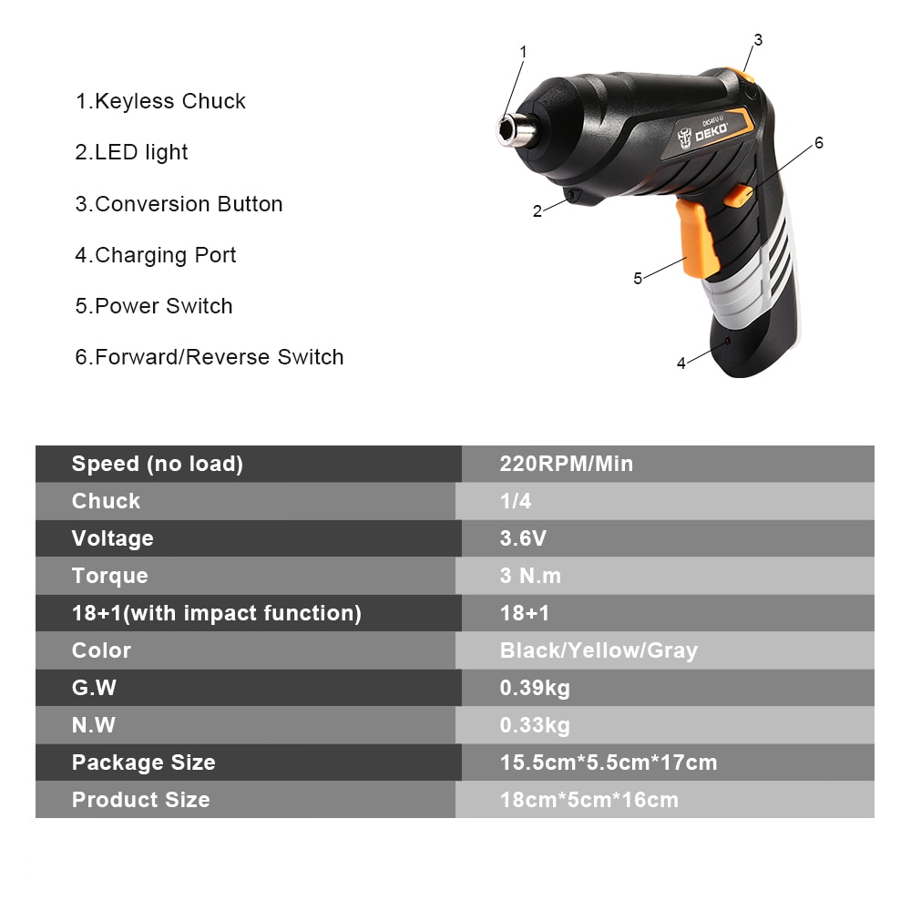 DEKO-DKCS3-6O1-S1-S2-S3-tournevis-lectrique-sans-fil-Impact-mandrin-sans-cl-charge-batterie